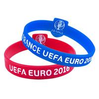 euro 2016 silicone wristband 2pk