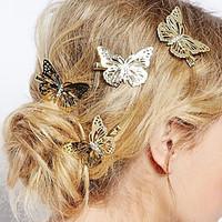 European Style Fashion Jewelry Lovely Delicate Butterfly Hairpin Bride Headdress (Single)