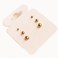 European Style Classic Rhree-piece Fashion Bead Earrings