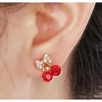 European Diamond Cherry Alloy Ear Cuffs(1Pc)