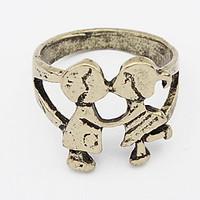 Euramerican Innocent Playmates Personality Hip-Hop Lovers Ring Valentine Gift