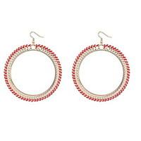Europe and the United States big exaggerated personality contracted woven big earrings