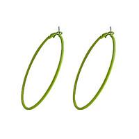 European Style brief 6.5cm inner diameter great circle stoving varnish Earrings
