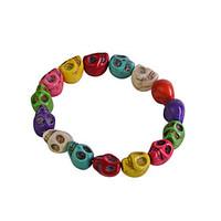 European Style Candy Color 13Mm Skull Bracelet