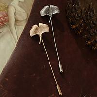 European Style Retro Fashion Ginkgo Biloba Pin Brooch