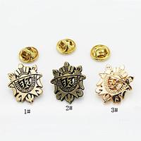 european style fashion suits small shield brooch