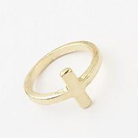 Euramerican Simple Style Daily Cross Ring Movie Jewelry