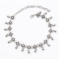 european and american fashion atmosphere multilayer floret anklets