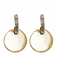 europestyle fashion drill roundness alloy drop earrings