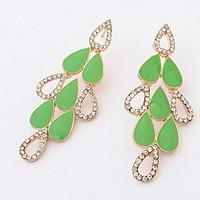 Euramerican Elegant Luxury Droplets Delicate Earrings Women\'s Party Drop Earrings Gift Jewelry