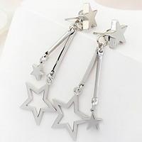 Euramerican Personalized Simple Style More Stars Dangling Style Earrings Lady Business Movie Jewelry