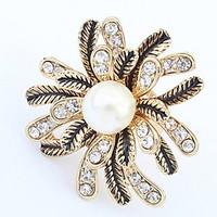 Euramerican Bohemia Elegant Luxury Pear Rhinestonel Ring Women\'s Casual Cuff Movie Jewelry