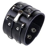 europe personalized retro punk style leather bracelet