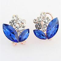 Euramerican Fashion RhinestoneSmall Pure And Fresh And Sweet Joker Clip Earrings Lady Daily Clip Earrings Movie Jewelry