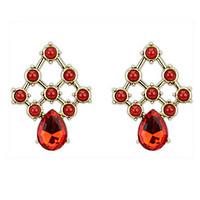 Euramerican Vintage Droplets Personalized Imitation Diamond Stud Earrings Women\'s Party Statement Jewelry