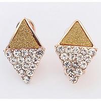 euramerican elegant luxury rhinestones womens office career ear clips  ...