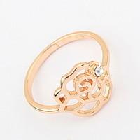 euramerican vintage simple style gold womens rose cuff ring gift jewel ...