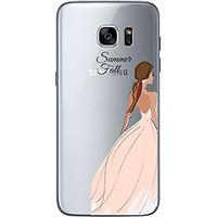 Evening dress TPU Soft Back Cover Case for Samsung Galaxy S6 S7 edge Plus
