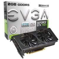 Evga Nvidia Gtx 750ti Ftw With Acx Cooling 1189mhz (boost 1268mhz) 5400mhz 2gb 128-bit Gddr5 Hdmi Dvi-i Dp Pci-e Graphics Card