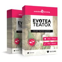 EvoTea Teatox Herbal Weight Loss Tea 30 Day Cleanse 60 Tea Bags
