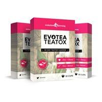 EvoTea Teatox Herbal Weight Loss Tea 30 Day Cleanse 90 Tea Bags