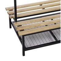 evolve duo shoe rack 2000mm black