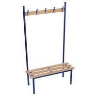 EVOLVE SOLO BENCH 1000 X 400MM 5 HOOKS - 2 UPRIGHTS - BLUE