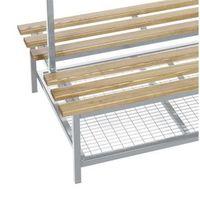 evolve duo shoe rack 1000mm silver