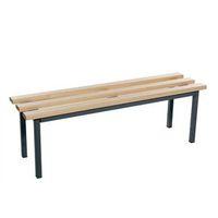 evolve mezzo bench 1500 x 325mm 2 legs black