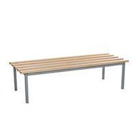 EVOLVE MEZZO DEEP BENCH 1000 X 595MM 2 LEGS - SILVER