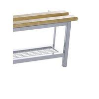 evolve mono shoe rack 1000mm silver