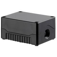 Evatron DE02S-A-BB-0 IP67 ABS Enclosure 2x M20 Black Base Black To...