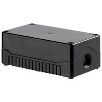 Evatron DE03S-A-BB-0 IP67 ABS Enclosure 2x M20 Black Base Black To...