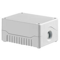 evatron de02s a gg 0 ip67 abs enclosure 2x m20 grey base grey top 