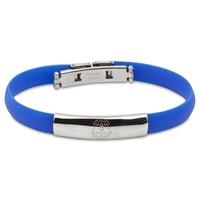 Everton Rubber Crest SS Bracelet, N/A