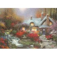 Evening at Swanbrooke Cottage - Thomas Kinkade 1000 piece Jigsaw Puzzle