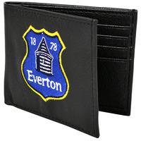 everton unisex crest embroidered pu leather wallet multi colour