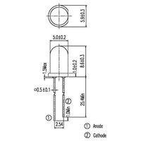 everlight ir333 ir led emitter 940nm 20 5mm radial