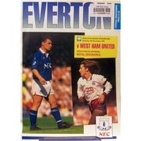 Everton v West Ham Utd - Division 1 - 7th December 1991