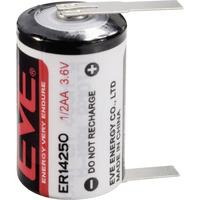 EVE ER14250T 1/2 AA Size 1200mAh Lithium Battery Cell 3.6V Tagged ...