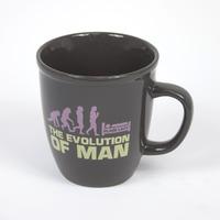 evolution of man plain lazy mug