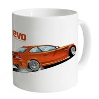 Evo BMW 1M Coupe Orange Logo Mug