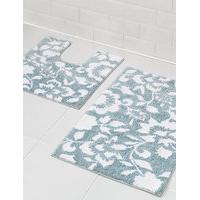 eve floral bath pedestal mats