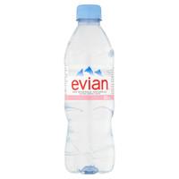 Evian Still Natural Mineral Water 24x 500ml
