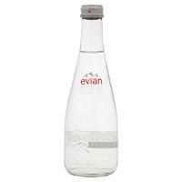 Evian Mineral Water Glass Bottles 20x 330ml