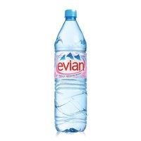 Evian (1.5 Litre) Natural Mineral Water Bottle - 1 x Pack of 12 Water Bottles