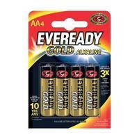 Eveready Gold AA LR6 Alkaline Batteries Pack of 4 635267