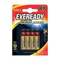 eveready gold aaa alkaline batteries pack of 4 636034