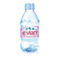 Evian 330ml Natural Mineral Water Bottle Plastic 1 x Pack of 24 Water
