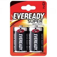 Eveready Super Heavy Duty D Batteries Pack of 2 R20B2UP